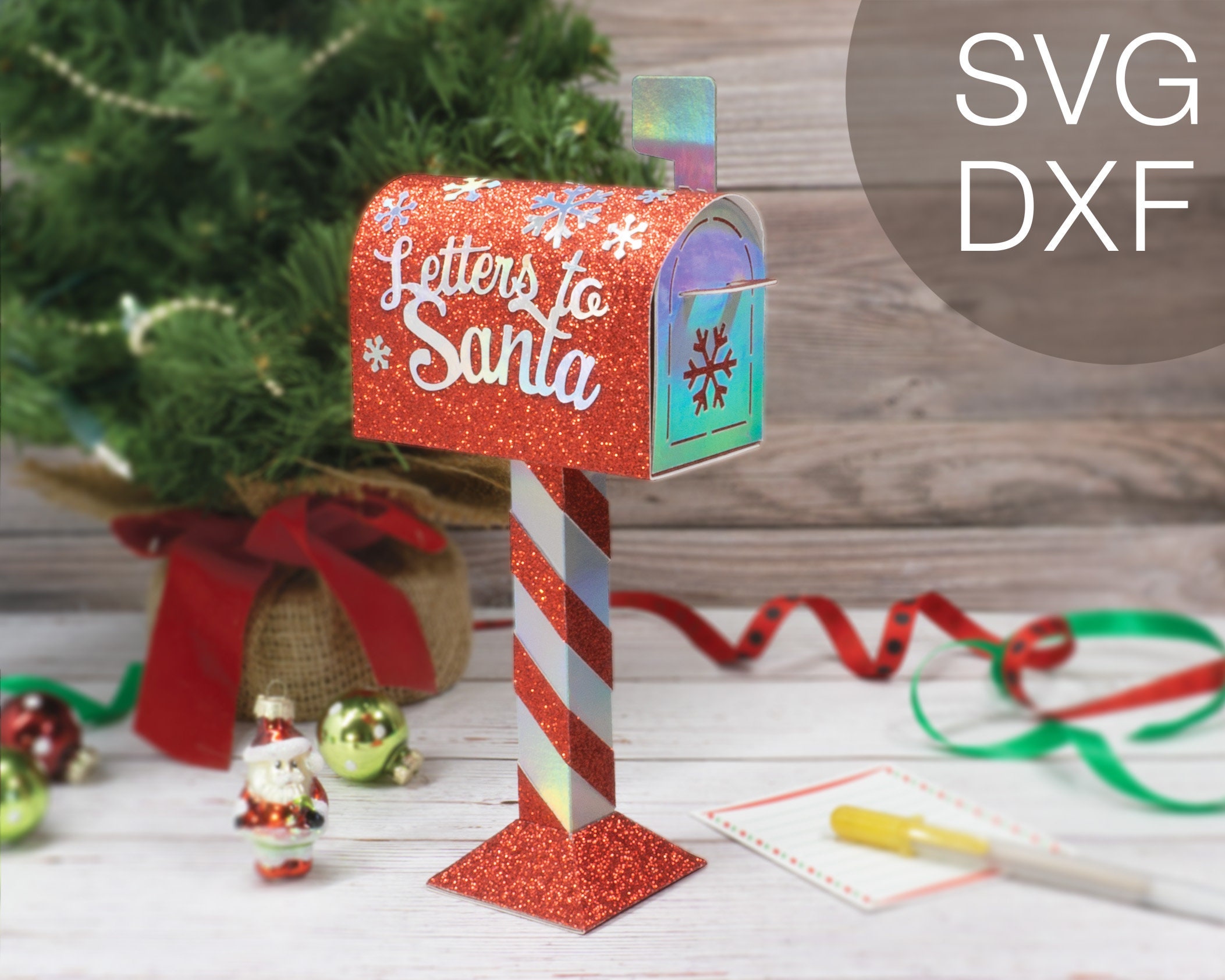 thumbnail image 2 of Tinplate Mailbox Toy - White Decorative Storage Box For Gifts, Letters & Small Items 2 of 12