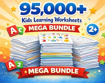 95,000+ Kids Learning Resources Mega Bundle | Preschool & Kindergarten ...