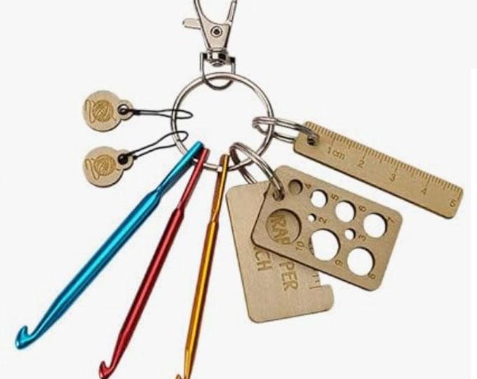 Mini Knit and Crochet Keychain Tool Kit - Etsy
