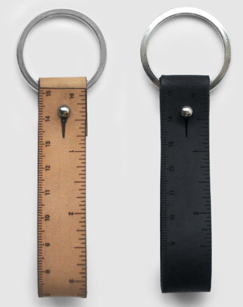 Key Fob Ruler - Leather - Etsy