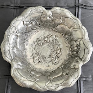 Arthur Court Bunny Bowl Vintage Free Shipping