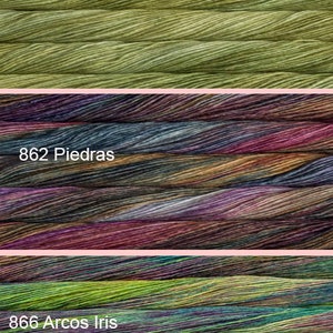 Malabrigo Silky Merino Yarn- Arcos Iris- Piedras- Lettuce