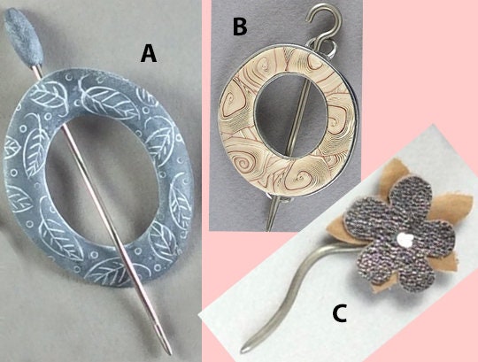 Shawl Sticks and Pins by Bonnie Bishoff
