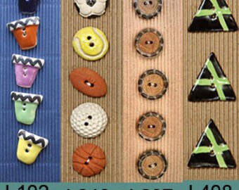 Buttons - Assorted Styles - Washable - Handmade in Africa