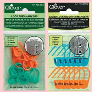 Locking Stitch Markers - Regular and Jumbo