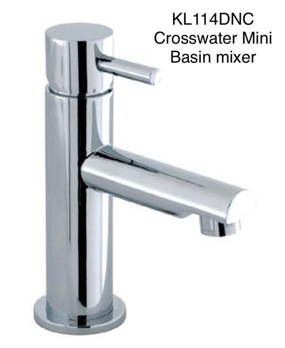 Crosswater Kia KL114DNC Mini basin mixer tap chrome for cloakroom Small tiny room Modern style faucet