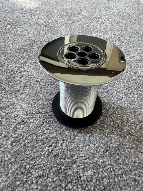 Flush grated Shower tray waste  Chrome 40mm outlet easy clean  waste water top access