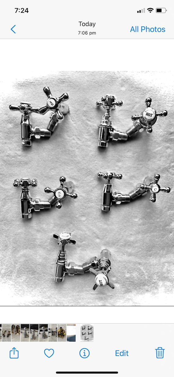 Classical Antique Victorian Style Traditional Chrome Angled 15mm Radiator valves cross head towel warmer bathroom hudson