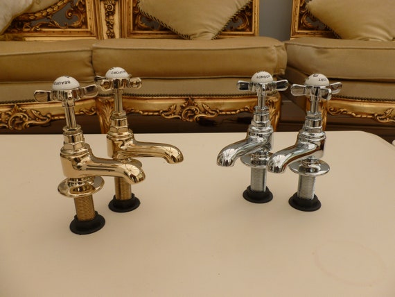 Marl Small Wash basin Bathroom Cloakroom / Short spout / Standard Spout Traditional Antique Gold / Chrome Bath Faucet taps nuie