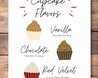 Personalisierbar Cupcake Geschmack Dekoration