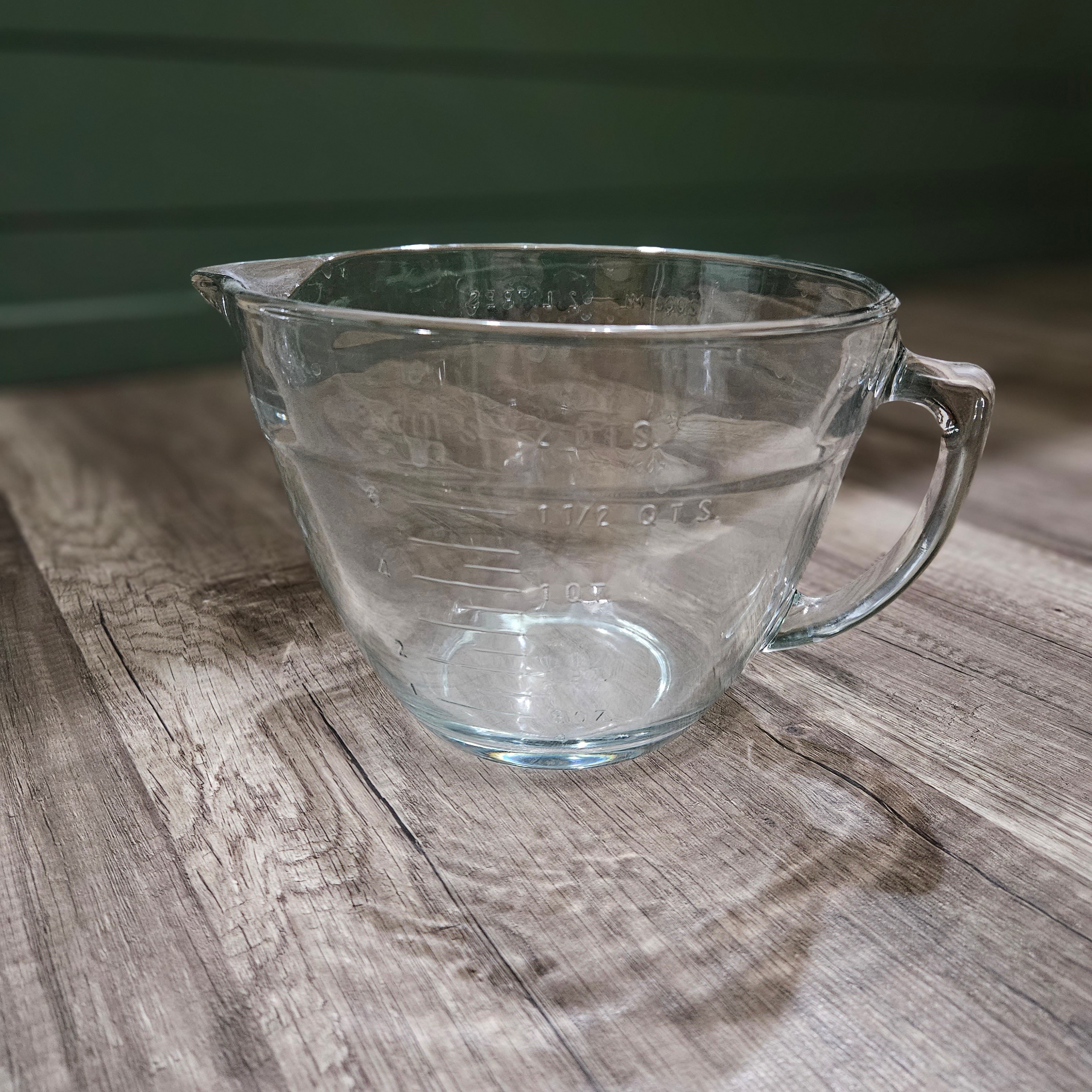 8 Cup Large Glass Measuring Cup - Kitchen Mixing Bowl Liquid Measure C -  Le'raze by G&L Decor Inc