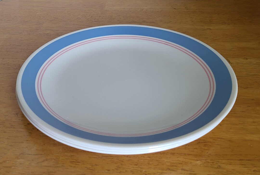 Set of 3 Corelle colonial Blue Dinner Plates Etsy