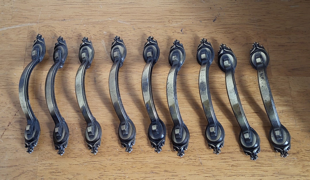 Vintage Handles Mid Century Provincial Style Antique