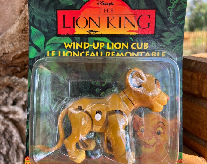 Vintage 90s the Lion King Windup Lion Cub Etsy
