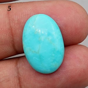 Kingman turkoois cabochon losse edelsteen, Kingman turkoois edelsteen kristal sieraden maken edelsteen beide zijden hooggepolijste steen