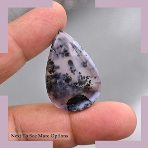 Opale dendritico naturale, pietra preziosa liscia cabochon, pietra preziosa sfusa di qualità AAA, opale dendritico panoramico per la creazione di gioielli, pietra preziosa curativa