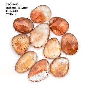 Imperial Topaz - Natural Topaz - Rose Cut Topaz Stones - Golden Topaz - Topaz Healing Crystal - Topaz Gemstone - Topaz Specimen - Imperial