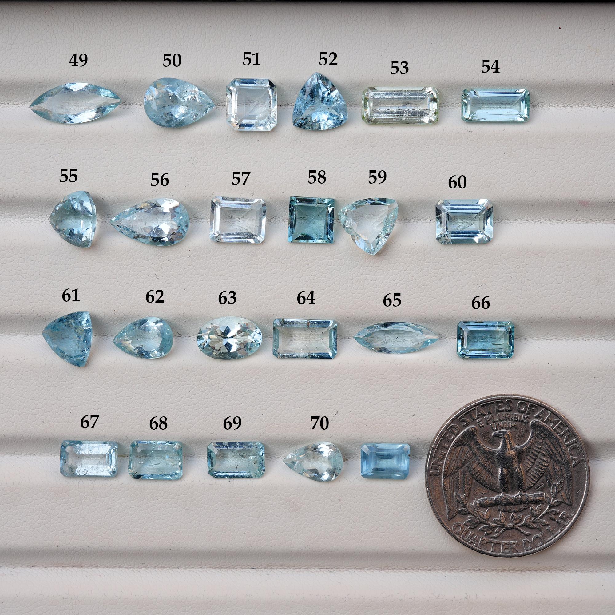 Natural Aquamarine Morganite Heliodor AAA+ Beryl Faceted Loose ...