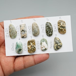 Ozean Jaspis Cabochon - Glatte Augenhöhlen Ozean Jaspis - Ozean Jaspis Edelsteine Kristalle für Wire wrapping Schmuck - Freeform Edelsteine