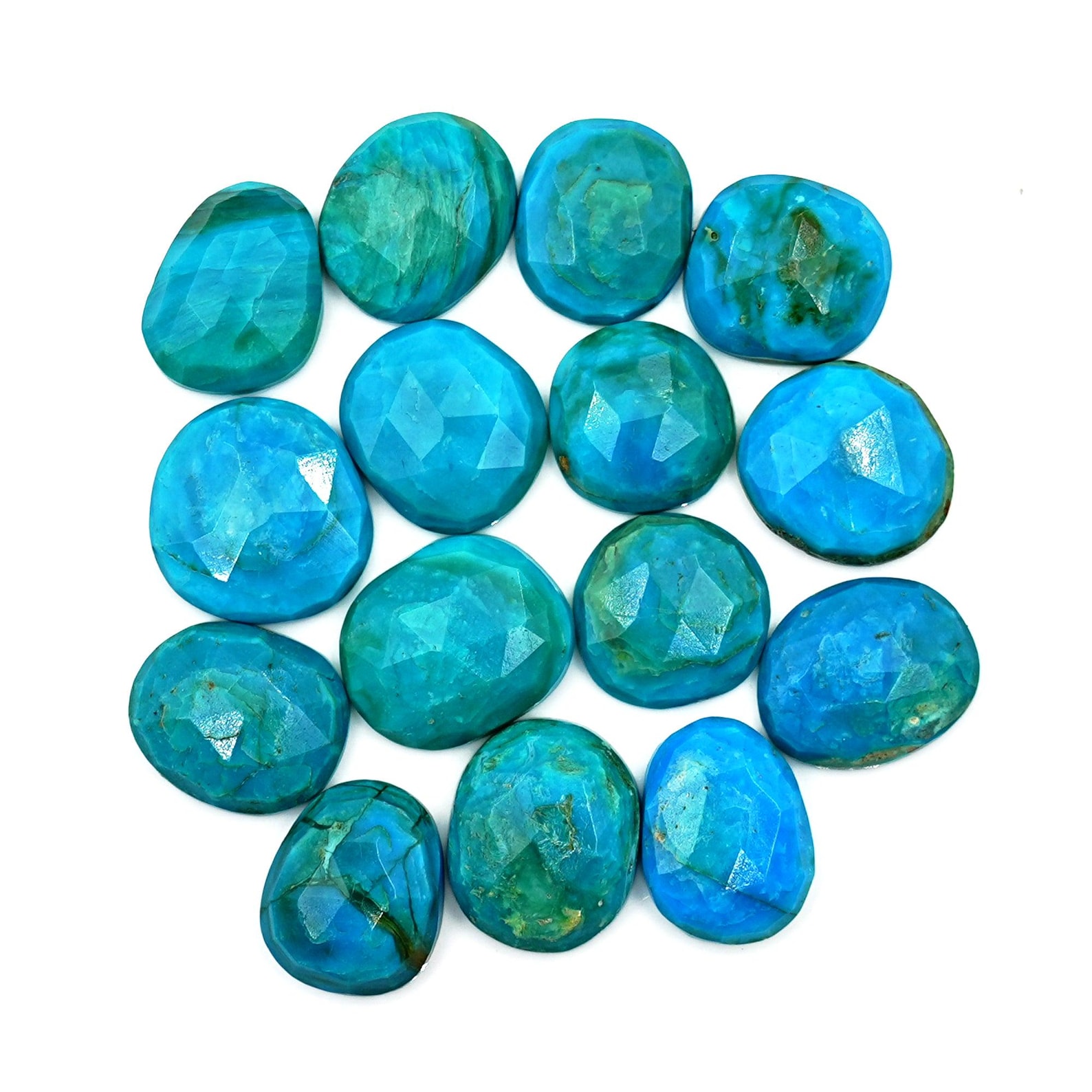 Ópalo azul peruano natural, talla rosa, cabujón, gemas sueltas al por ...