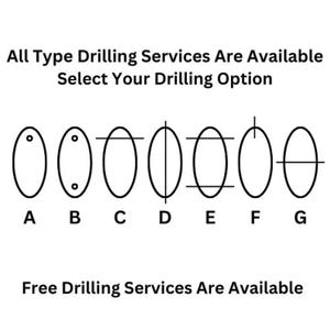 May include: A white graphic with the text "All Type Drilling Services Are Available" and "Select Your Drilling Option". Below are seven oval shapes labeled A through G, each with a different drilling style. The text "Free Drilling Services Are Available" is at the bottom.