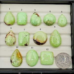 Natural Lemon Chrysoprase Cabochons for Jewelry Making Handmade Gemstones Birthstone Healing Gemstone Citron Chrysoprase for Jewelry Makers