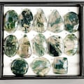 Moss Agate Cabochon: Natural Flat Back Loose Gemstones for Jewelry Making product logo