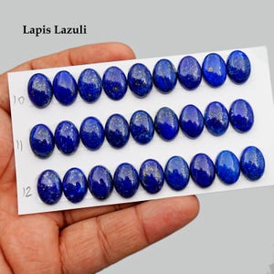 AAA + Natürliche Blau Lapis 8 mm 10 mm Runde Cabochons - Lapis Lazuli 10 x 8 mm 14 x 10 mm Oval Cabochon Edelstein für Lünette Einstellung Ring Schmuck machen