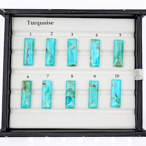 Kingman Turquoise Gemstone Natural Kingman Turquoise Cabochon Loose Stone High Quality Turquoise For Making Jewelry Handmade Stones For Ring