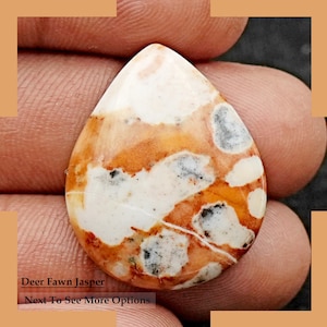 Natuurlijke herten herten jaspis cabochons losse edelsteen voor het maken van sieraden Handgemaakte edelsteen januari geboortesteen vintage edelsteen genezing edelsteen