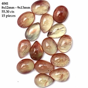 Cabujón liso de mezcla de andesina natural/Gema suelta al por mayor/Suministros para fabricación de joyas y envoltura de alambre