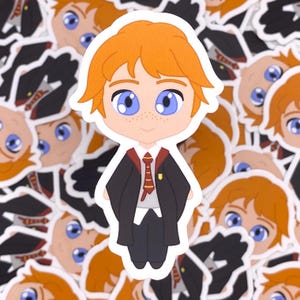 Chibi Ron Wizard Vinyl Sticker