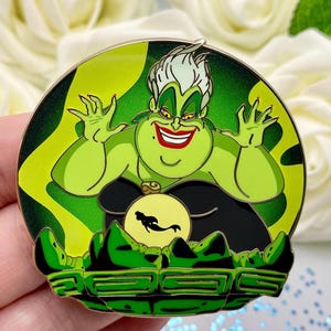 Ursula Fantasy Enamel Pin Dark Varient Triton's Daughter Will Be Mine, Limited Edition of 20, Evil Schemes Pin Series, Villain