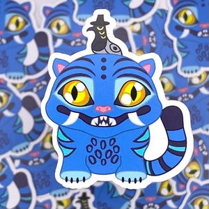 Chibi Derpy Tiger Sticker, KPop, Korean Demon