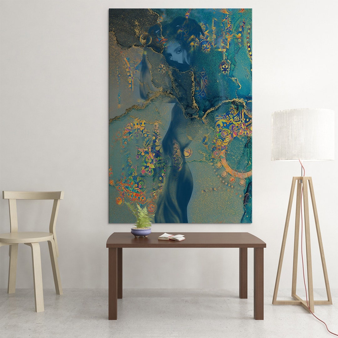 Figurative Wall Art Hidden Figure Canvas Print High Etsy