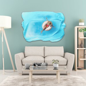 Floating | High Gloss Acrylic | Summer Art | Wall Art