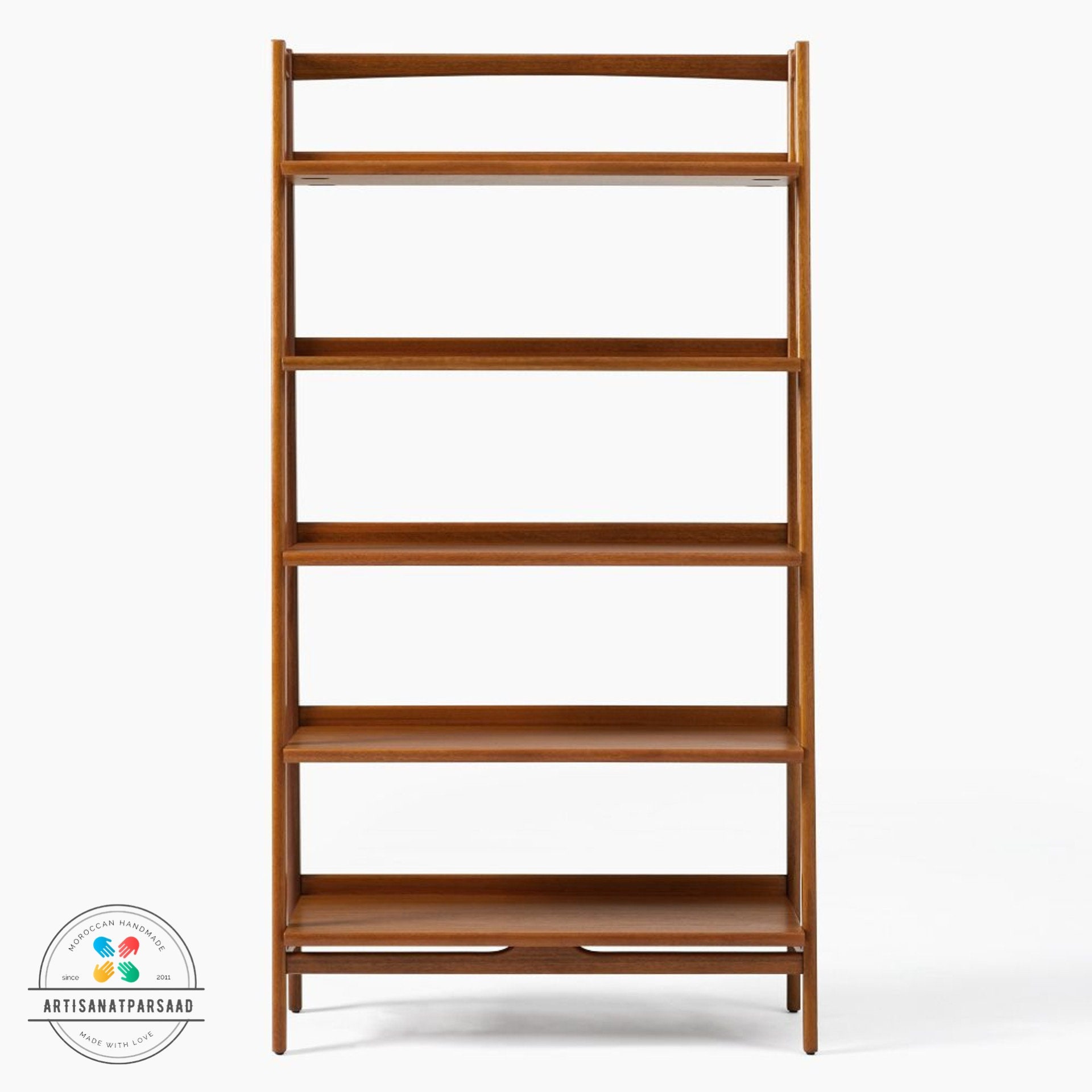 Solid Wood Bookshelf and Shelving Unit 97cm Handmade Unique Etsy