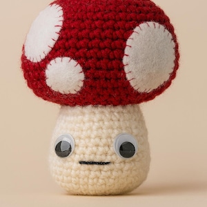Adorable Mushroom Crochet Pattern - Amigurumi DIY Toy - Easy Beginner-Friendly Tutorial