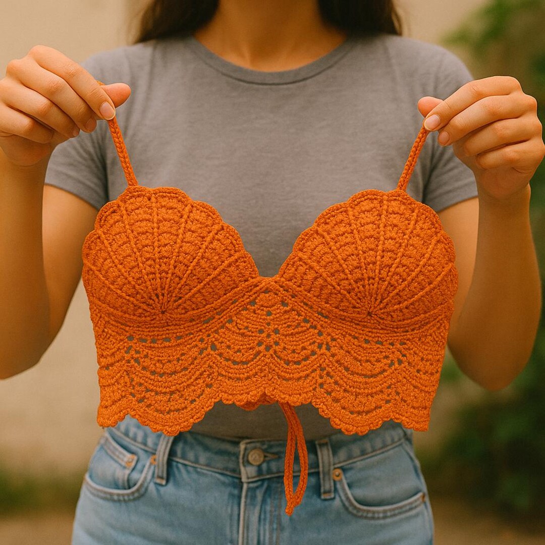 Circle motif crochet bustier レディース CROCHET COLOR SCHEME MOTIF BUSTIER