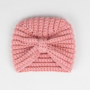 Modello per cappello turbante per neonati all'uncinetto - Berretto a coste fai da te facile per neonati e bambini - Tutorial PDF