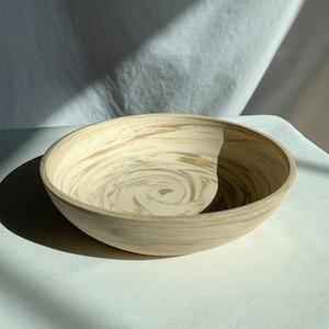 Raw Brown & White Marbled Clay Dish image 1