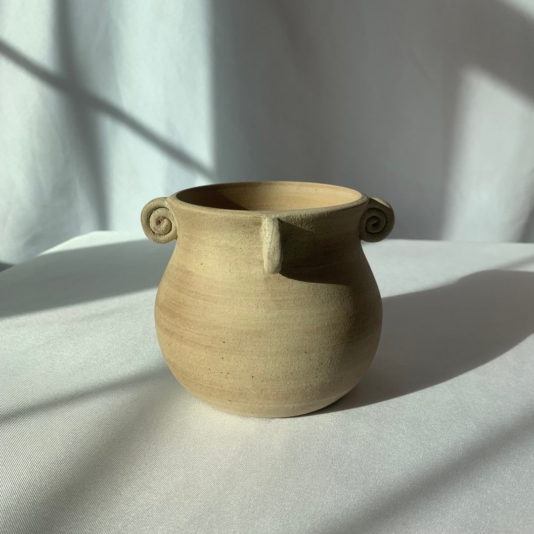 Stoneglazed Curlarmed Vase Etsy