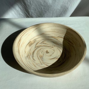 Raw Brown & White Marbled Clay Dish image 2