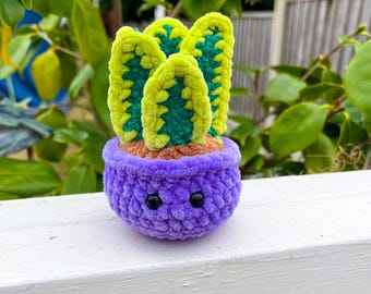 Snake Plant Crochet Pattern – No Sew Amigurumi, Easy PDF (Digital Download)