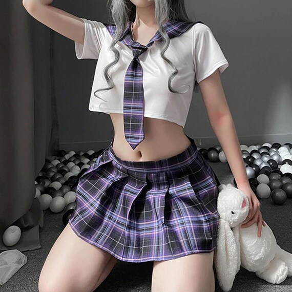4 Piece Kawaii School Girl Outfit Japanese Korean School Etsy