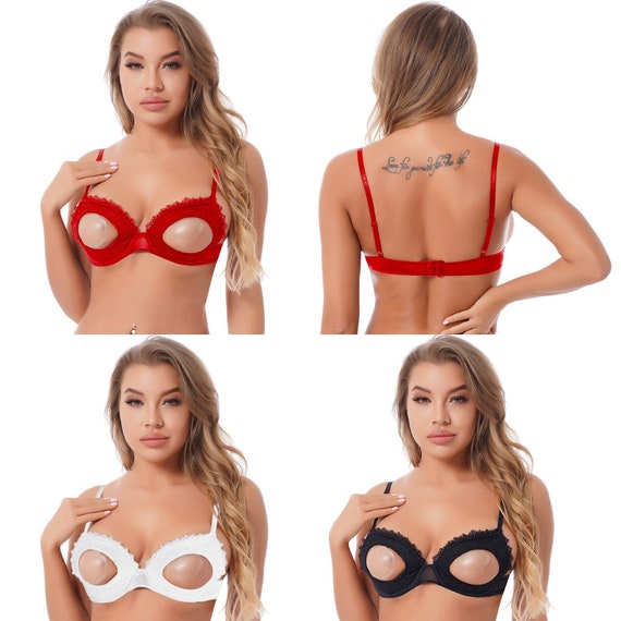 3 Colours Sexy Open Nipple Bra Cut Out Underwired Bra Etsy UK 3 Colours Sexy Open Nipple Bra Cut Out Underwired Bra Etsy UK