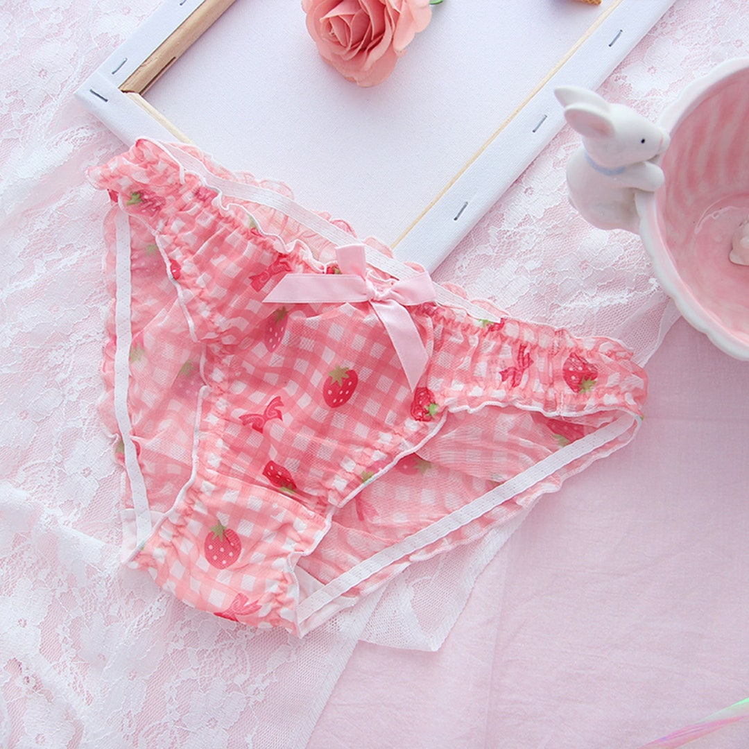 Cute Strawberry Kawaii Panties Sweet Cute Japanese Lolita Etsy