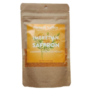 Suneli Valley Georgian Imeretian Saffron  | Culinary Marigold (Tagetes Patula) | Kviteli Kvavili 1.4 oz (40g)