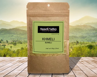 Khmeli Suneli 2.8oz  (80g) - Gourmet Seasonings - Made in Georgia by Suneli Valley