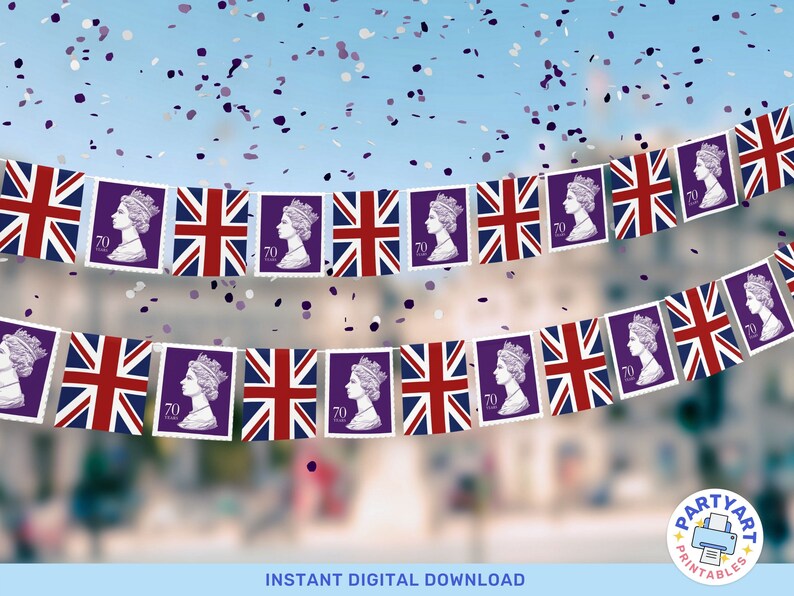 Printable Jubilee Bunting Instant Download Queens Jubilee Party